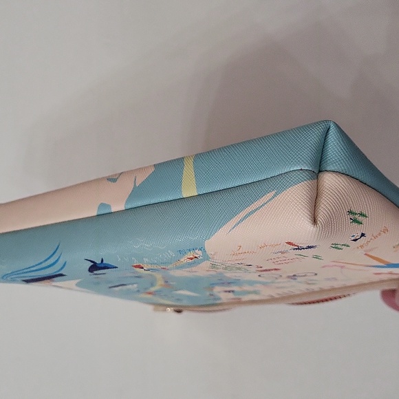 Spartina 449 Outer Banks Map Wristlet - Blue and Tan - Picture 7 of 7